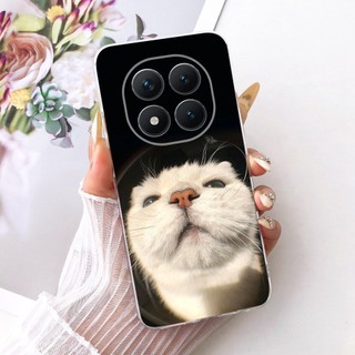 Dành Cho Xiaomi Redmi Note 15 Pro Plus 5G Note15 Pro + 5G Mới Thanh Lịch Họa Tiết Hoa Mèo Vỏ Điện Thoại TPU Silicon Mềm