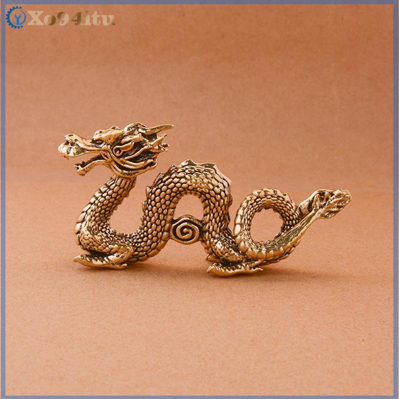 XOITU Quái Vật Trung Quốc Tượng Rồng Đồng Tượng Đồ Trang Trí Cổ Đồng Thần Thoại Động Vật Thu Nhỏ Trang Trí Nhà Cửa Thủ Công Bộ Sưu Tập VN