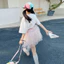 Váy Pettiskirt Bé Gái Mùa Hè 2026 Phong Cách Mới Trẻ Em Màu Trơn Thời Trang Váy Gạc