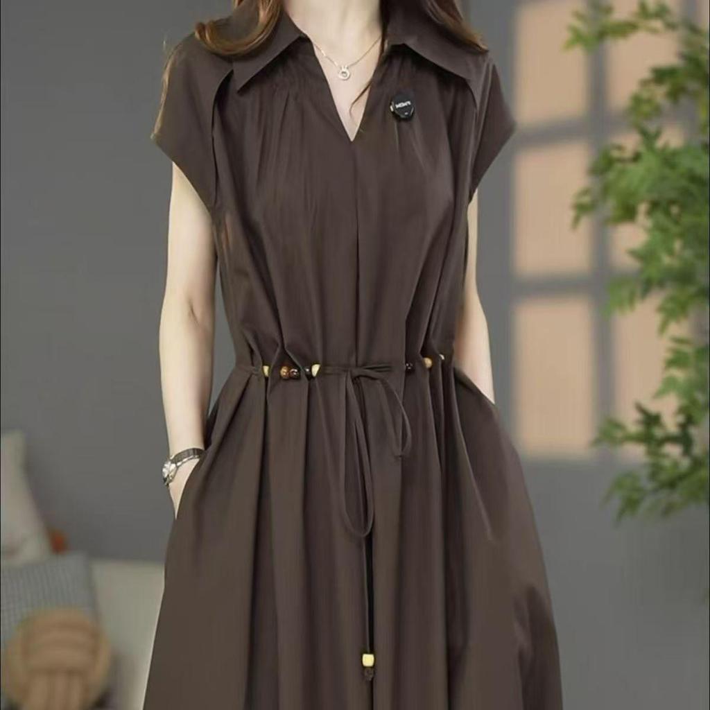 Váy nữ phong cách Hepburn thanh lịch, chất liệu cao cấp, phù hợp mùa hè