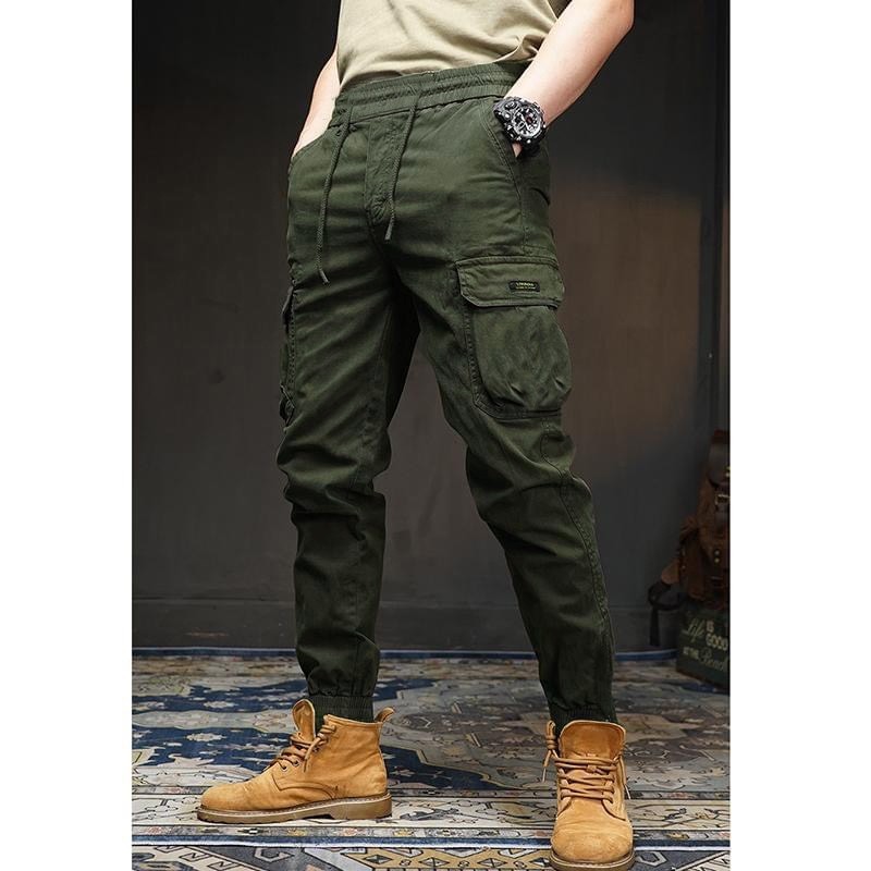 Quần Jogger Kaki - JG3 Quần Jogger Túi Hộp Cao Cấp Nam Cạp Chun Bo Gấu Vải Kaki Xịn Xmen Fashion 68
