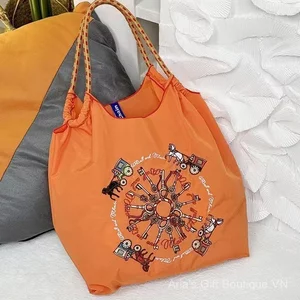 Dây chuyền bóng thêu năm con ngựa Túi Tote dung tích lớn một vai di động dành cho nữ
