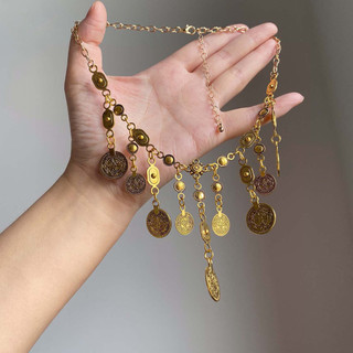 Công Nghiệp Nặng Sỏi Tua Rua Phong Cách Bohemian Xếp Chồng Vòng Cổ Niche Thiết Kế Kỳ Lạ Kỳ Lạ Tất Cả Trận Đấu Vòng Cổ 7QKO