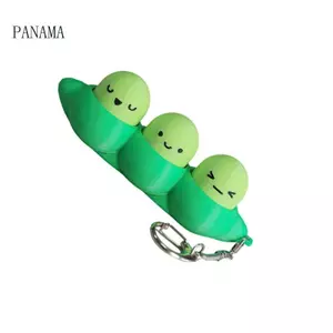 NAMA Nhựa Đậu Đáng Yêu Fidgets Móc Khóa Sáng Tạo Mô Phỏng Pea Móc Chìa Khóa Phụ Kiện Điện Thoại Và Giảm Lo Âu