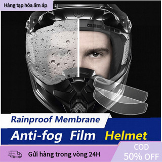 【COD】Màng chống sương mưa cho mũ bảo hiểm mỏng, không ảnh hưởng tầm nhìn, phù hợp mọi loại mũ 3/4 và fullface.