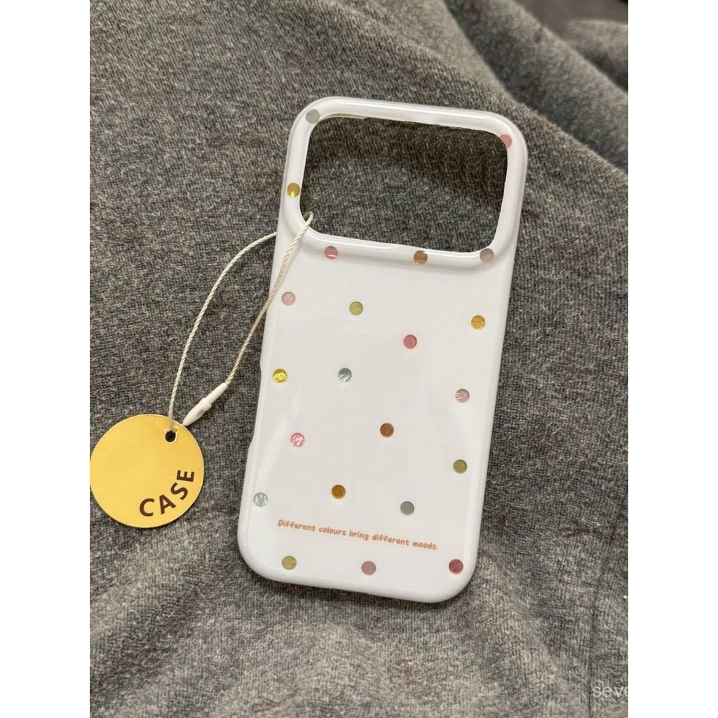 Ốp Điện Thoại Thích Hợp Cho iPhone 7 8 X XS XR XSMAX 11 12 13 14 15 16 17 Pro max Plus Air ins Wind Polka Dot Với Dây Xích Vỏ Bảo Vệ Chống Sốc Bao Gồm Tất Cả GZZ5