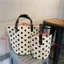 Túi xô SAMO, Túi xách thông thường dung tích lớn, Túi Tote đa năng thời trang Wave Point Polka Dot Sử dụng hàng ngày