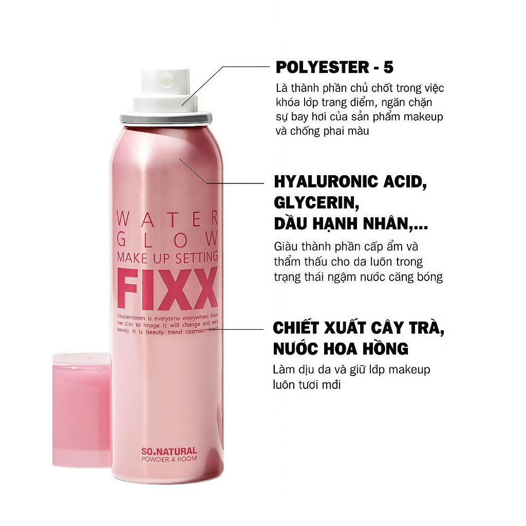 [Mới] Xịt cố định lớp trang điểm FIXX  lâu trôi 75ml  Làn da mịn màng và tự nhiên | BigBuy360 - bigbuy360.vn