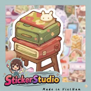 Set 60 Sticker Đồ dùng Chống Nước Dán Laptop Vali Mũ Bảo Hiểm Sổ Tay