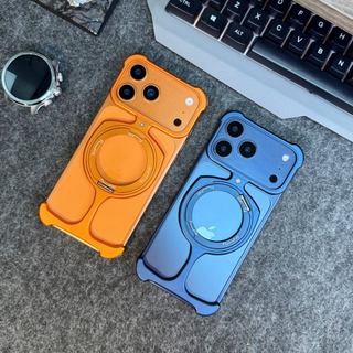 Tay Apple iphone17 Series Kết Cấu Dòng Kim Loại 17pro Kim Loại Trần Apple 13promax Model Thích Hợp Cho Khung Trophy 14promax Kim Loại 15promax Vỏ Bảo Vệ Khung Xe