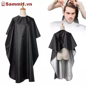 ZK Đen Chống Thấm Nước Barber Cape Salon Chuyên Nghiệp Làm Tóc Cắt Áo Tạp Dề VN