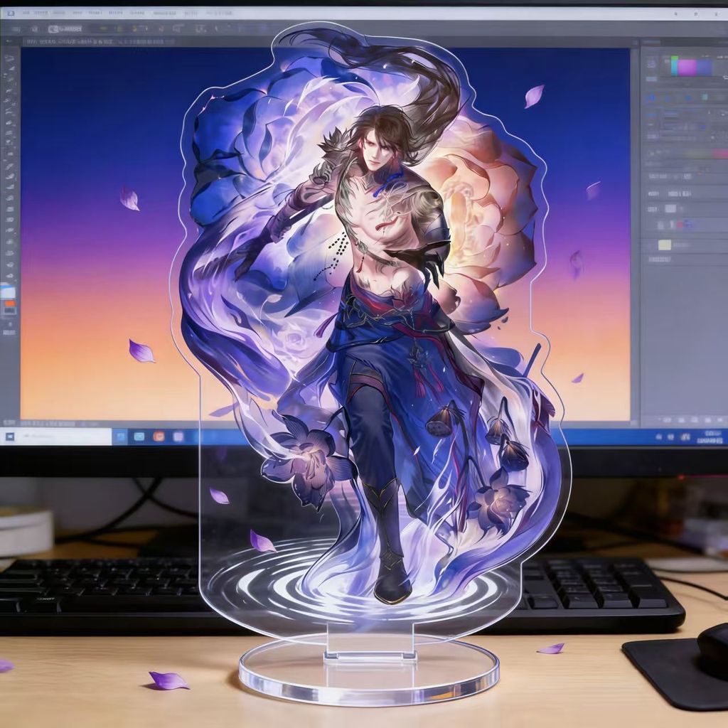 SQ11 LOVE AND DEEPSPACE Caleb Tấm Đứng Acrylic Tấm Đứng Ký Hiệu Anime Để Bàn Trang Trí