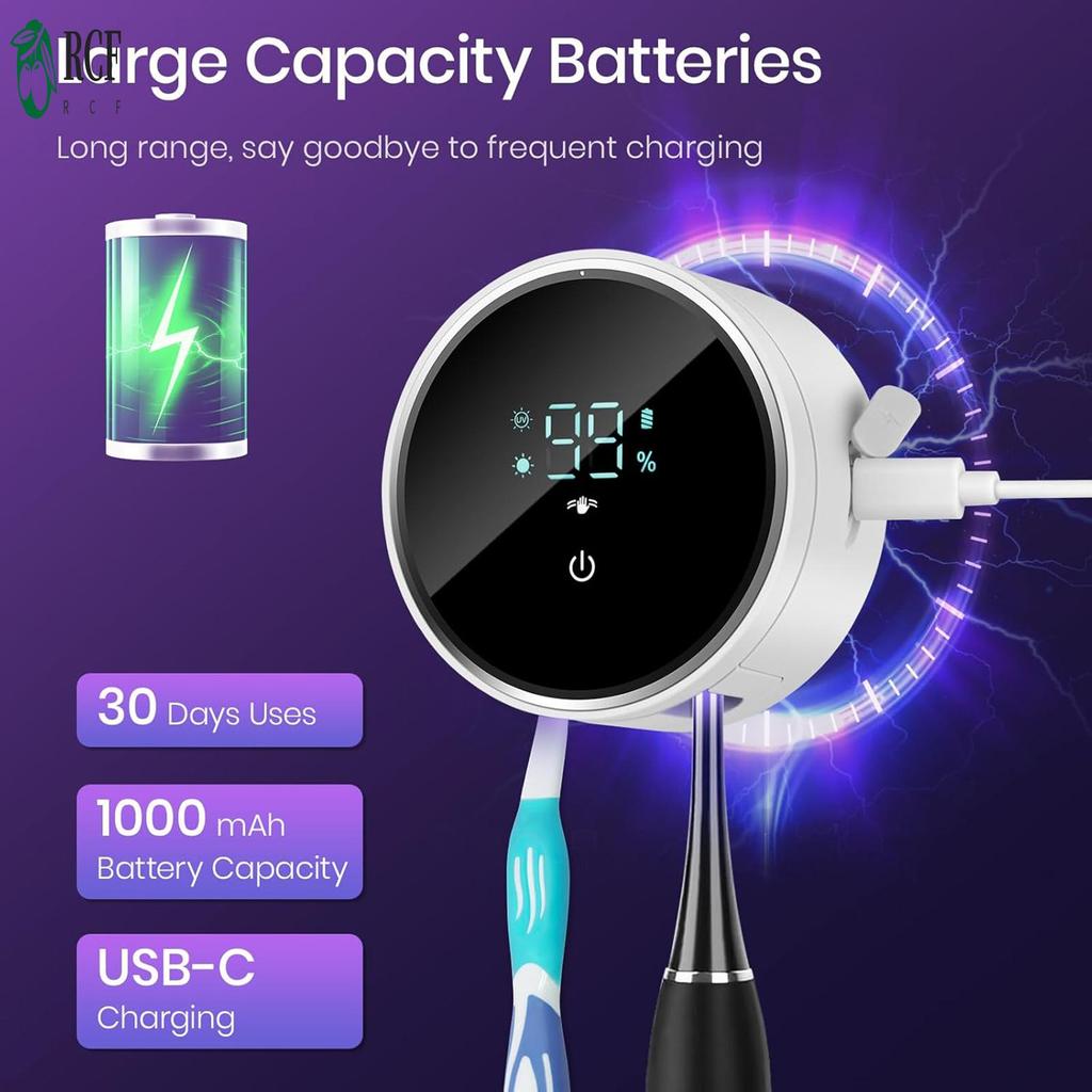 Hộp đựng nước rửa bàn chải đánh răng UV Khử trùng và sấy khô Vỏ treo tường Thích hợp cho cắm trại đi bộ đường dài