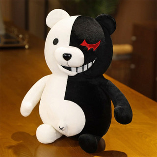 Soft Danganronpa Monokuma Black White Bear Dangan Ronpa Plush Toy Doll 25cm