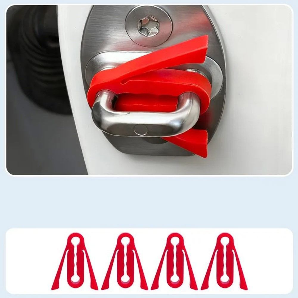 JVSUB 4 Cái Khóa Cửa Ô Tô Bộ Đệm Giảm Âm Thanh, Vỏ Khóa Cửa Hấp Thụ Sốc, Giảm Âm Thanh Silicon Bền Cách Âm Bảo Vệ Khóa Cửa Ô Tô Để Đóng Im Lặng Hơn