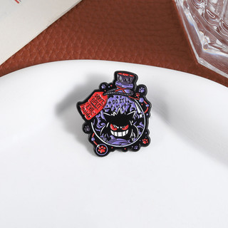 Pokémon Gengar Hình Kim Loại Huy Hiệu Màu Tím, Thiết Kế Dark Evil Magic, Phù Hợp Làm Trâm Cài Cho Balô