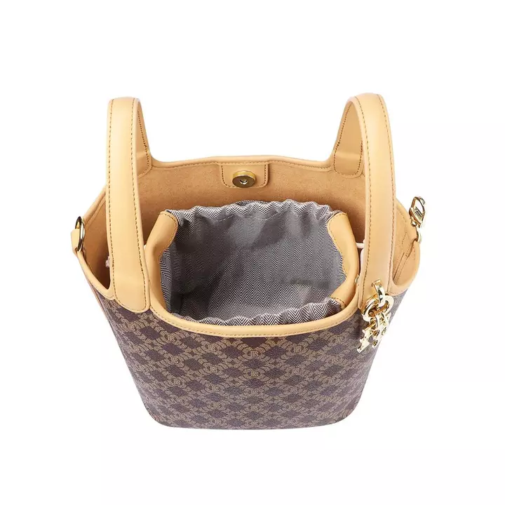 Royal Bagger Túi Bucket Bằng Da Phủ Đặc Trưng & Da Bò, Túi Xách Thời Trang Hàng Ngày Cho Nữ, Túi Tote 4260 – 6