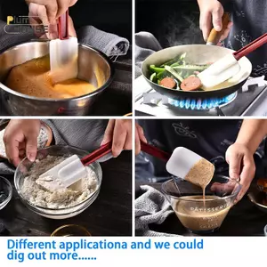 PlumHOUSE 1 / 2 Cái Silicone Bơ Cạp Bộ Tiệc Gia Đình DIY Bánh Kem Cạp Tay Cầm Mở Rộng Cạp Dụng Cụ Nướng Bánh Nhà Bếp VN
