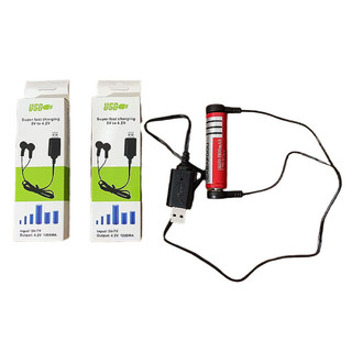 Sạc từ tính pin Lithium 18650, cổng USB đèn báo，Pin Lithium 3.7V-4.2V，Sạc Từ Tính，Cáp Sạc USB Dẹt，Bộ sạc pin，Giá Đỡ