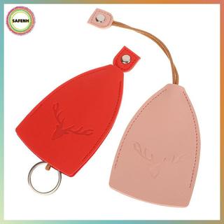AN TOÀNNH 1 Giáng Sinh Nai Sừng Tấm Hộp Chìa Khóa Dễ Thương Kéo Ra Ví Chìa Khóa Da Loại Kéo Túi Chìa Khóa Cho Chìa Khóa Da Móc Khóa VN