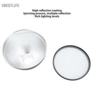 VBESTLIFE Bộ phản xạ tiêu chuẩn với bộ khuếch tán mềm Hiệu ứng ánh sáng Flash Speedlite Phụ kiện cho đèn flash ADS2 AD200 AD360