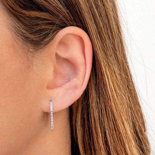 Nhẫn và bông tai bạc S925 zircon - Quà tặng thời trang đơn giản cho nữ