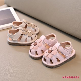 MG-Baby Bé Gái Dép Dễ Thương Mùa Hè Hoa Rỗng Đế Mềm Giày Đi Bộ Cho Bé Sơ Sinh