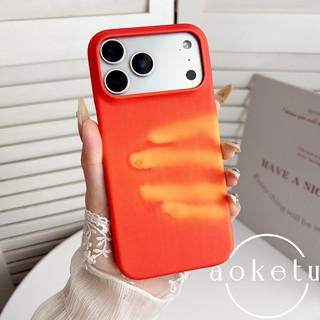 Thay đổi màu sắc nhạy cảm nhiệt thích hợp cho vỏ điện thoại Apple 17promax iPhone 16 pro vỏ cứng bán bọc 15 / 14 / 13 / 12 / 11 Ốp sáng tạo sang trọng