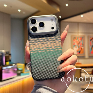 Thích hợp cho vỏ điện thoại Apple 17promax với họa tiết Kevlar, Apple 16 nhẹ chống rơi iPhone 15pro / 14 / 13 bao gồm tất cả vỏ cứng tản nhiệt