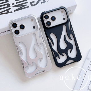 Tản nhiệt rỗng ngọn lửa mờ mờ phù hợp cho vỏ điện thoại iPhone 17 Promax Apple 16 / 15 / 14 / 13 / 12 / 11 chống rơi cá nhân hóa nhẹ và vỏ mềm mỏng