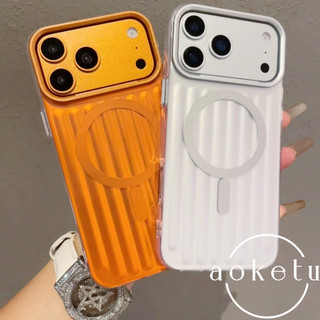Hút từ tính sóng đầy màu sắc thích hợp cho vỏ điện thoại Apple iPhone 17 Promax lỗ lớn chống rơi 16pro chống vân tay 15 / 14 / 13 Vỏ bảo vệ tối giản