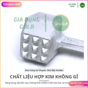Búa Dần Thịt, Đập Đá Giã Gừng Tỏi Cỡ To Hợp Kim Không Gỉ Tiện Dụng cho nội trợ
