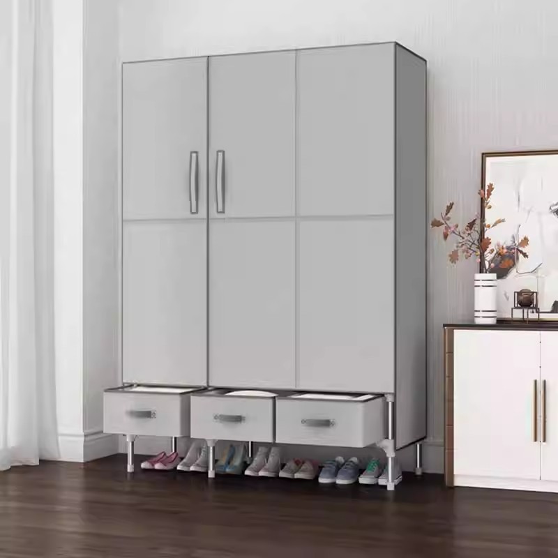 𝐎𝐥𝐢𝐟𝐞 Tủ quần áo chống bụi tủ vải đựng quần áo Ổn định và bền bỉ tủ vải Đa Năng tủ vải treo quần áo phòng ngủ