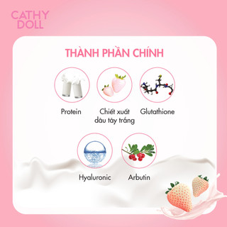 Tẩy Tế Bào Chết Toàn Thân Cathy Doll Sữa Bò White Milk Shine Peeling Body Scrub 320 ml Hỗ Trợ Làm Mịn Và Đều Màu