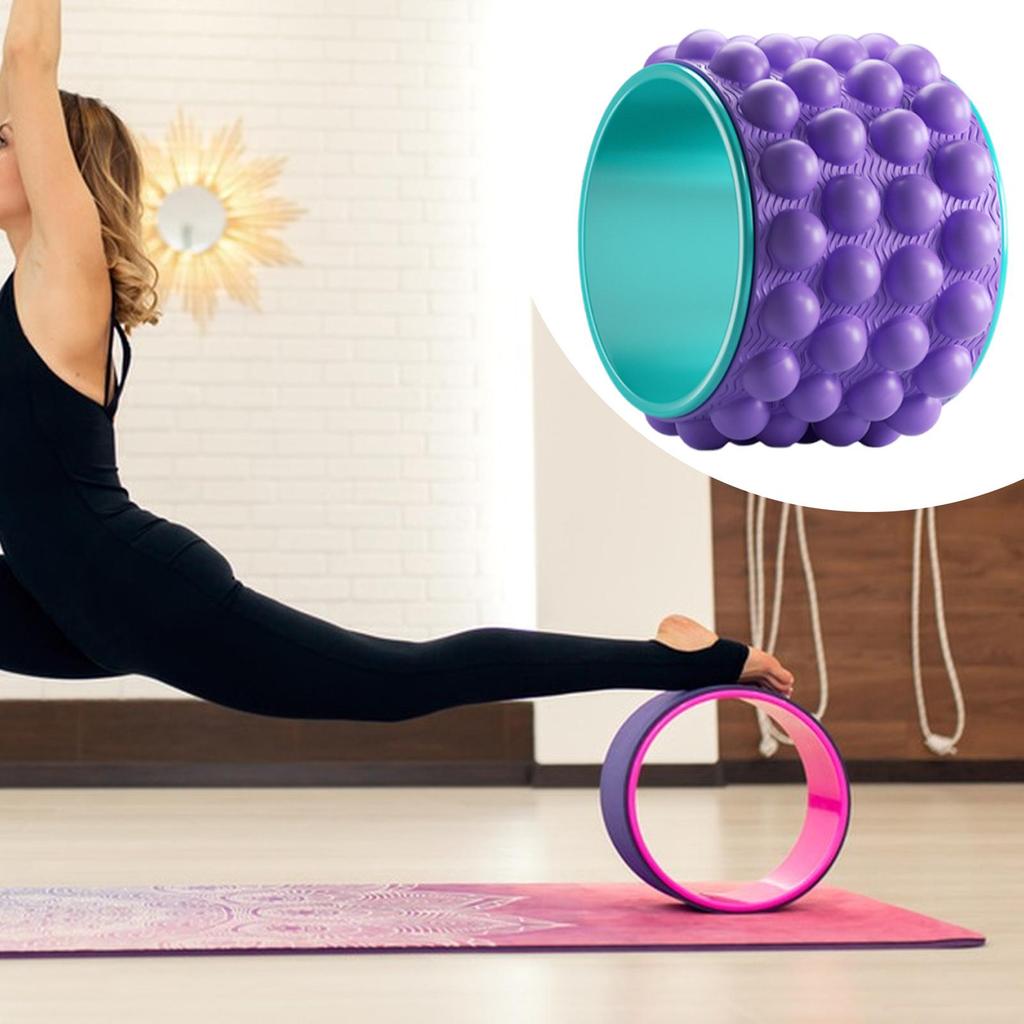 Bánh Xe Yoga Kéo Dài Bánh Sau Phụ Kiện Chuyên Nghiệp Yoga Vòng Tròn Con Lăn Sau Cho Phòng Tập Gym Tại Nhà Tập Luyện Tư Thế Thử Thách Trong Nhà