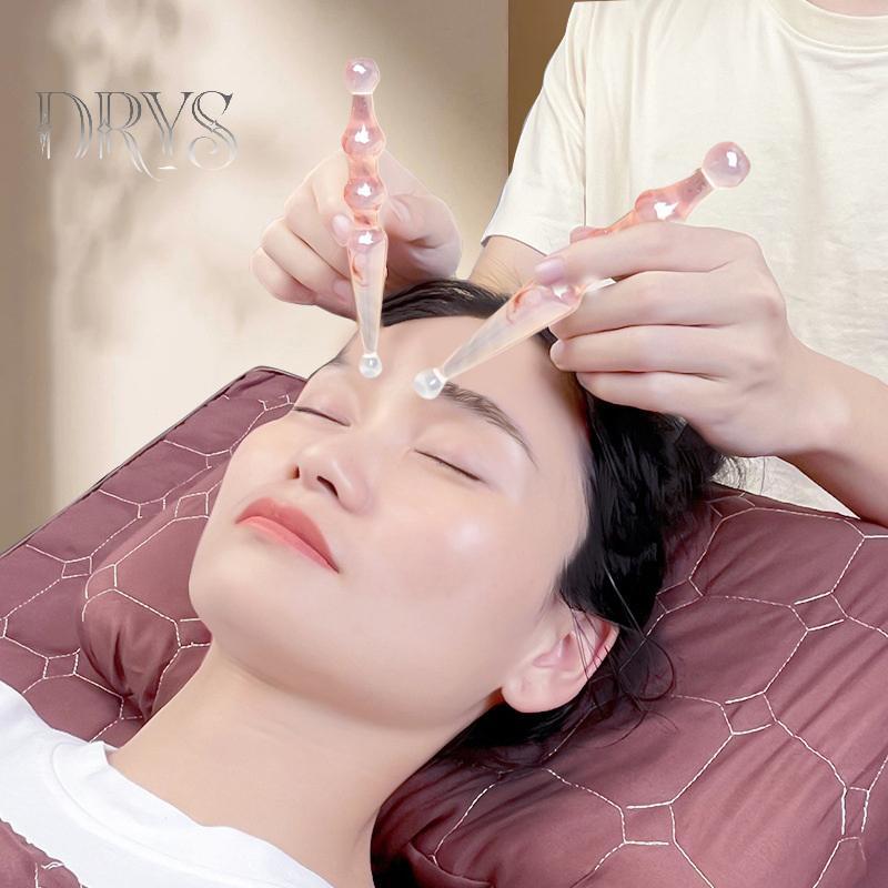 (TFT) Bút điểm hai đầu bằng nhựa Bấm huyệt mặt Dụng cụ massage mắt và mặt để chăm sóc da và làm đẹp Hướng dẫn sử dụng Dụng cụ massage MỚI