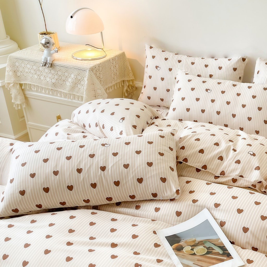Chăn ga cotton 100% siêu mềm, thoáng mát tự nhiên, dùng 4 mùa, không phai màu sau nhiều lần giặt