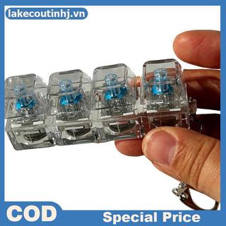 Lu 4Key Bàn Phím Cơ Trục Máy Kiểm Tra Bàn Phím LED Công Tắc Đồ Chơi Keycap Mẫu Để Giảm Căng Thẳng Văn Phòng Chơi Game Móc Khóa Quà Tặng tinhj
