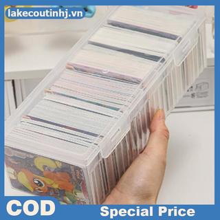 Lu Mới Trong Suốt Nhựa Hộp Bảo Quản Thẻ Tổ Chức Hộp Phân Loại Văn Phòng Phẩm tinhj