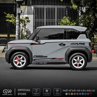 Decal Tem Xe VF3 Thể Thao - tem xe vf3 mới nhất