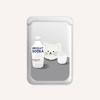 Hộp đựng thẻ họa tiết động vật dễ thương cho iPhone 17pro 17promax 16pro16prmax 15pro 15promax 14 14promax 14pro