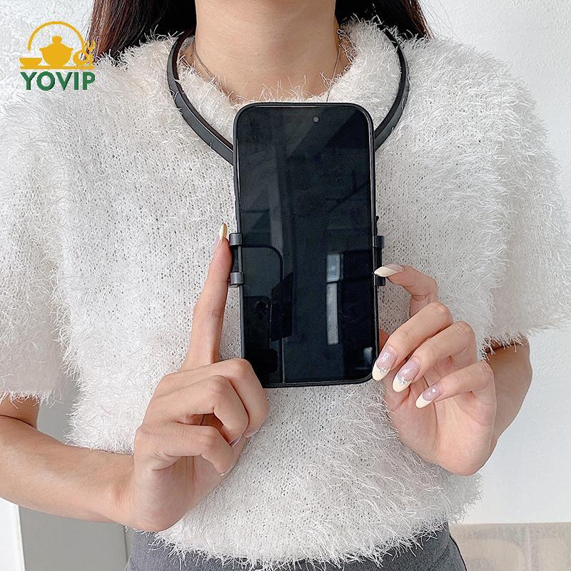 YOVIP Ne Giá Đỡ Lười Đế Điện Thoại Cho IPhone 16 15 14 13 Pro Max Samsung Xiaomi Ngoài Trời Góc Đầu Tiên Vlog Ghi Hình Selfie Braet VN