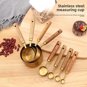 Hộ Gia Đình Thép Không Gỉ Đo Bộ Cân Định Lượng Thìa Dụng Cụ Sữa Bột Nướng Gram Số Lượng Đo Cà Phê Nhà Bếp