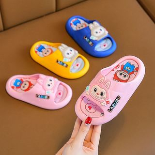 Dép cho bé Labubu - dép đi trong nhà chống trượt mềm nhẹ hoạt hình dễ thương mùa hè