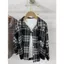 6815 Runaway Shop Xuân Thu Bé Trai Bé Gái Lớn Trẻ Em Cổ Điển Kẻ Sọc Áo Sơ Mi Dài Tay Phiên Bản Hàn Quốc Áo Sơ Mi
