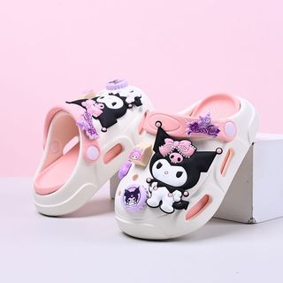 Dép lỗ cho bé Kuromi - dép EVA mềm nhẹ chống trượt hoạt hình dễ thương đi biển mùa hè