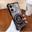 Ốp điện thoại di động, Thiết kế sang trọng, Dành cho OPPO Reno 13F và 13 13 Pro, Lớp phủ chống sốc bốn bánh, Bao bì lấp lánh, Hấp thụ từ tính, Bảo hiểm toàn diện, Đi kèm với giá đỡ.