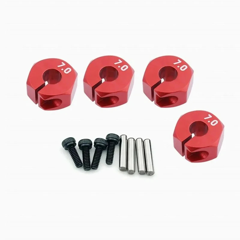 4 Kim Loại Hợp Kim Nhôm 5 / 6 / 7 Mm Dày Bánh Xe Vành Lục Giác Bộ Chuyển Đổi 12MM HSP HPI Tamiya Sakura Tất Cả 1 / 10 RC Xe 94123 94122 CS D4