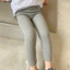 Trẻ Em Mùa Xuân Thu Quần Legging Đức Hai Mặt Nhung Bé Gái Mắt Cá Chân 90-140 Size B4YI