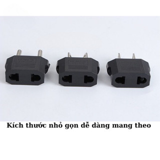Ổ Chuyển Đổi Phích Cắm mã P6 Từ 2 Dẹt Chân Sang 2 Chân Tròn,Cục chuyển đổi đầu cắm điện 2 Chấu Nguồn 220V，Cho sạc điện t